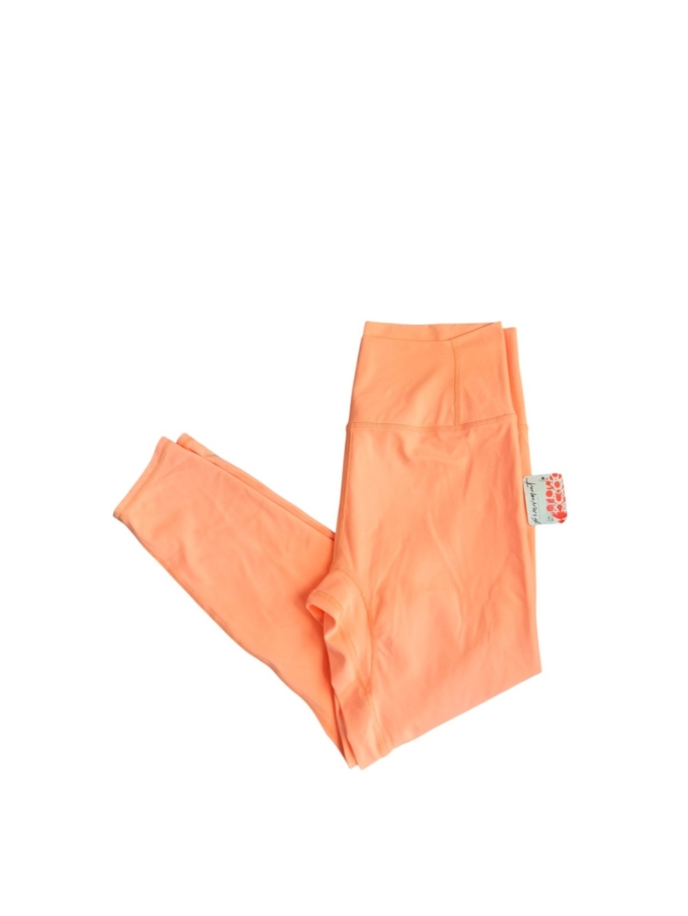 Free People Movement Never Better Capri Leggings Neon Coral Size M NWT